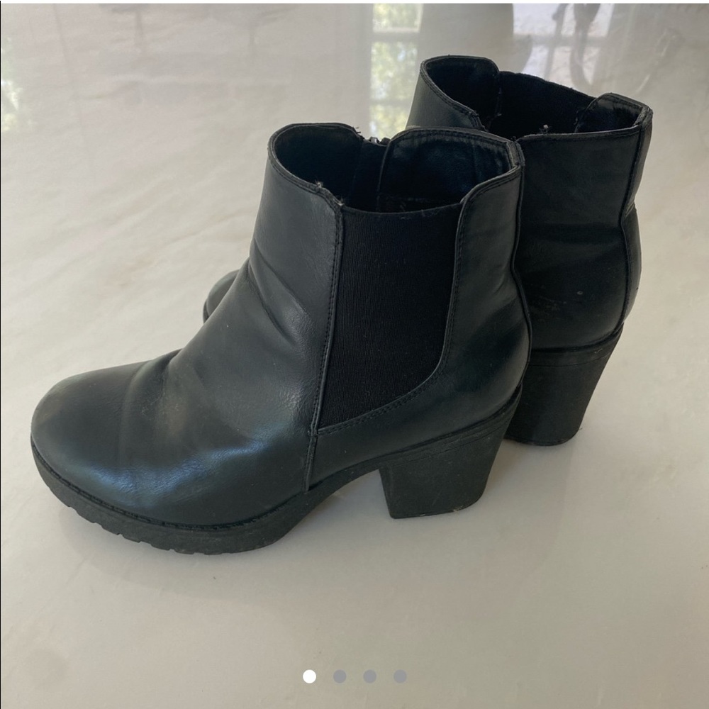 faux learher boots